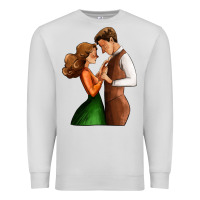 Dove Grey valentines day couple Premium Sweatshirt - AdoDesignShop