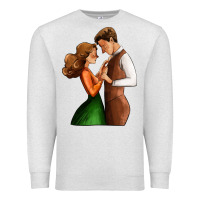 Oatmeal Heather valentines day couple Premium Sweatshirt - AdoDesignShop
