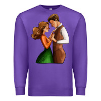 Purple valentines day couple Premium Sweatshirt - AdoDesignShop