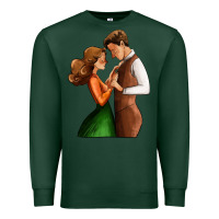 Sports Green valentines day couple Premium Sweatshirt - AdoDesignShop