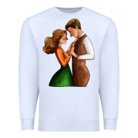 White valentines day couple Premium Sweatshirt - AdoDesignShop
