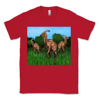 Red parasaurolophus Classic Tee - Artiststas