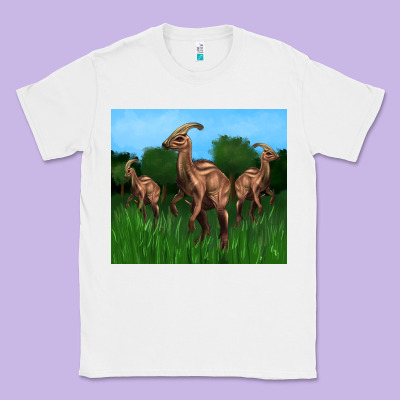 Parasaurolophus Classic Tee Designed By Artiststas