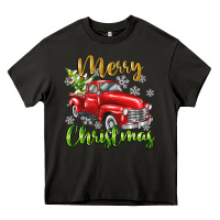 Asphalt Merry Christmas truck Heavy Core Tee - texasbilliewilder