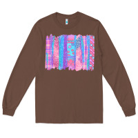 Chestnut Pink Easter Brushstrokes Long Sleeve Tee - BundleAndBundleShop