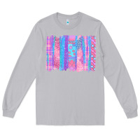 Moon Dust Pink Easter Brushstrokes Long Sleeve Tee - BundleAndBundleShop