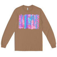 Toasted Coconut Pink Easter Brushstrokes Long Sleeve Tee - BundleAndBundleShop
