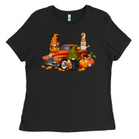 Fall Gnome Truck Ladies Tee | Teevron