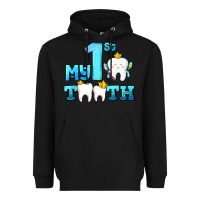Black my first tooth with teeth Heavyweight Hoodie - AdoDesignShop