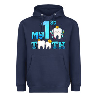 Navy my first tooth with teeth Heavyweight Hoodie - AdoDesignShop