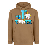 My First Tooth With Teeth Heavyweight Hoodie | Teevron