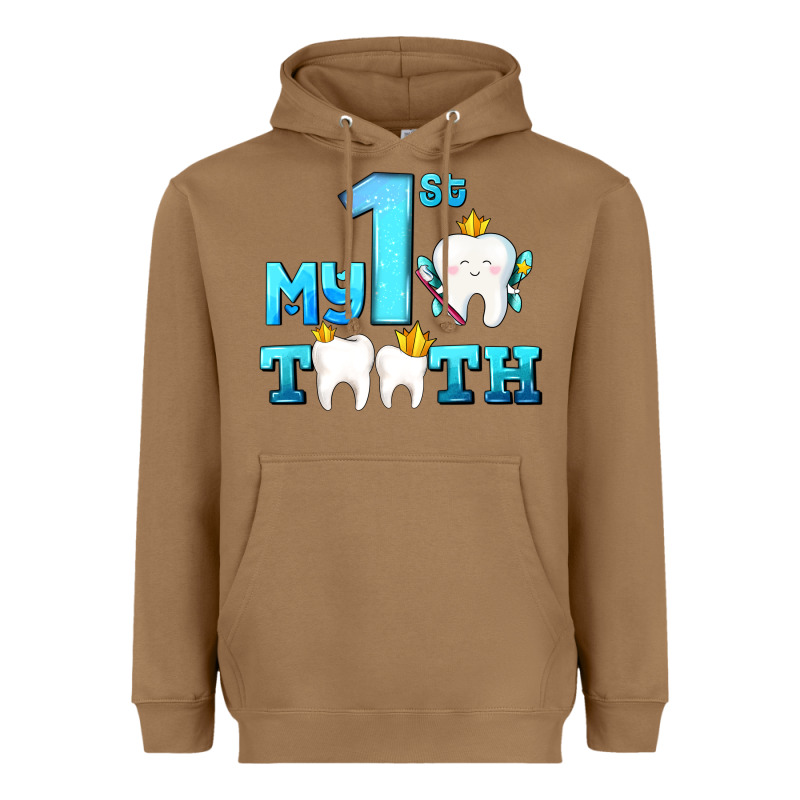 My First Tooth With Teeth Heavyweight Hoodie by AdoDesignShop | Teevron