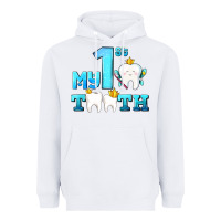 White my first tooth with teeth Heavyweight Hoodie - AdoDesignShop