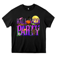 Black Halloween party Heavy Core Tee - NancyCooperArtShop