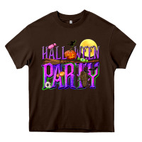 Chocolate Brown Halloween party Heavy Core Tee - NancyCooperArtShop