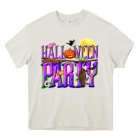 Cream Halloween party Heavy Core Tee - NancyCooperArtShop