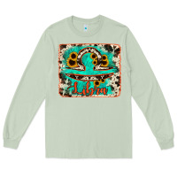 Matcha libra turquoise cowhide Long Sleeve Tee - RanaPortraitStore