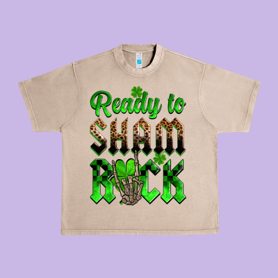 St. Patricks' Day Ready To Sham Rock Urban Heavy Tee Designed By Oliviacreatesart