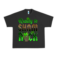 Pigment Black St. Patricks' Day ready to sham rock Urban Heavy Tee - OliviaCreatesArt