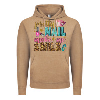 Vintage Coffee pretty nail make me smile bbs Vintage Hoodie - BundleAndBundleShop