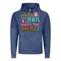 Vintage Denim pretty nail make me smile bbs Vintage Hoodie - BundleAndBundleShop
