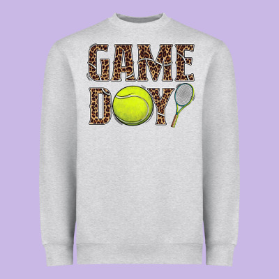 Tennis Game Day Heavyweight Sweatshirt Designed By Barkaloodesign