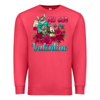 Cardinal my cat is my valentine Premium Sweatshirt - AdoDesignShop
