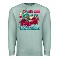 Seafoam my cat is my valentine Premium Sweatshirt - AdoDesignShop