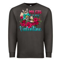 Smoke my cat is my valentine Premium Sweatshirt - AdoDesignShop