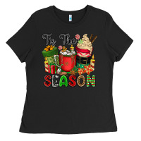 Black tis the season Ladies Tee - CowGirlArtShop