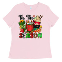 Bubblegum Pink tis the season Ladies Tee - CowGirlArtShop