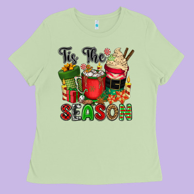 Tis The Season Ladies Tee Designed By Cowgirlartshop