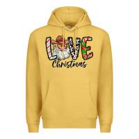 Antique Gold Love Christmas Santa Premium Hoodie - CowhideDigitalArt