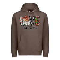 Coffee Love Christmas Santa Premium Hoodie - CowhideDigitalArt