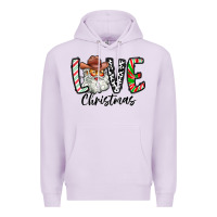 Lilac Love Christmas Santa Premium Hoodie - CowhideDigitalArt