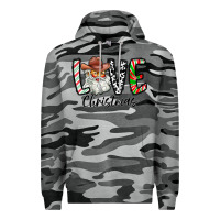 Slate Camo Love Christmas Santa Premium Hoodie - CowhideDigitalArt