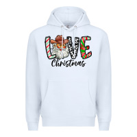 White Love Christmas Santa Premium Hoodie - CowhideDigitalArt