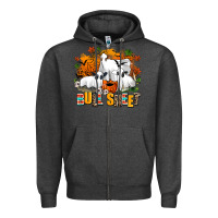 Charcoal Heather bull sheet Zipper Hoodie - AdoDesignShop