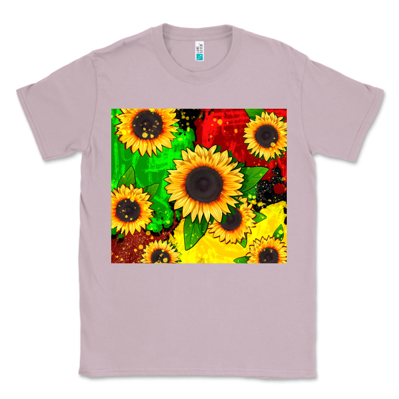 Juneteenth Sunflowers Classic Tee by CowGirlArtShop | Teevron