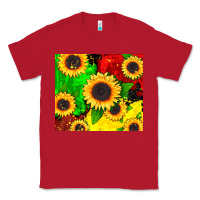 Red juneteenth sunflowers Classic Tee - CowGirlArtShop