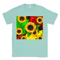 Seafoam juneteenth sunflowers Classic Tee - CowGirlArtShop