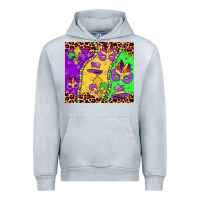 Heather Grey mardi gras Urban Hoodie - JahusDesignShop