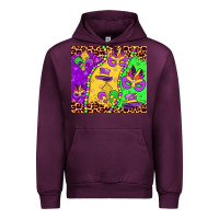 Mauve Wine mardi gras Urban Hoodie - JahusDesignShop
