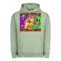 Pigment Oil Green mardi gras Urban Hoodie - JahusDesignShop