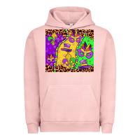 Pigment Salmon mardi gras Urban Hoodie - JahusDesignShop