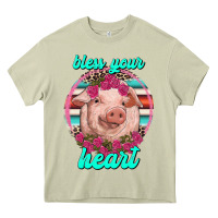 Mossy bless your heart pig Heavy Core Tee - RanaPortraitStore