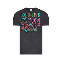 Vintage Black long live the cowgirls olivia Vintage Tee - OliviaCreatesArt