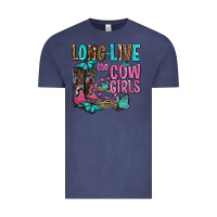 Vintage Denim long live the cowgirls olivia Vintage Tee - OliviaCreatesArt