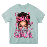 Arona lets beat cancer afro messy bun Heavy Core Tee - texasbilliewilder