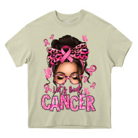 Mossy lets beat cancer afro messy bun Heavy Core Tee - texasbilliewilder